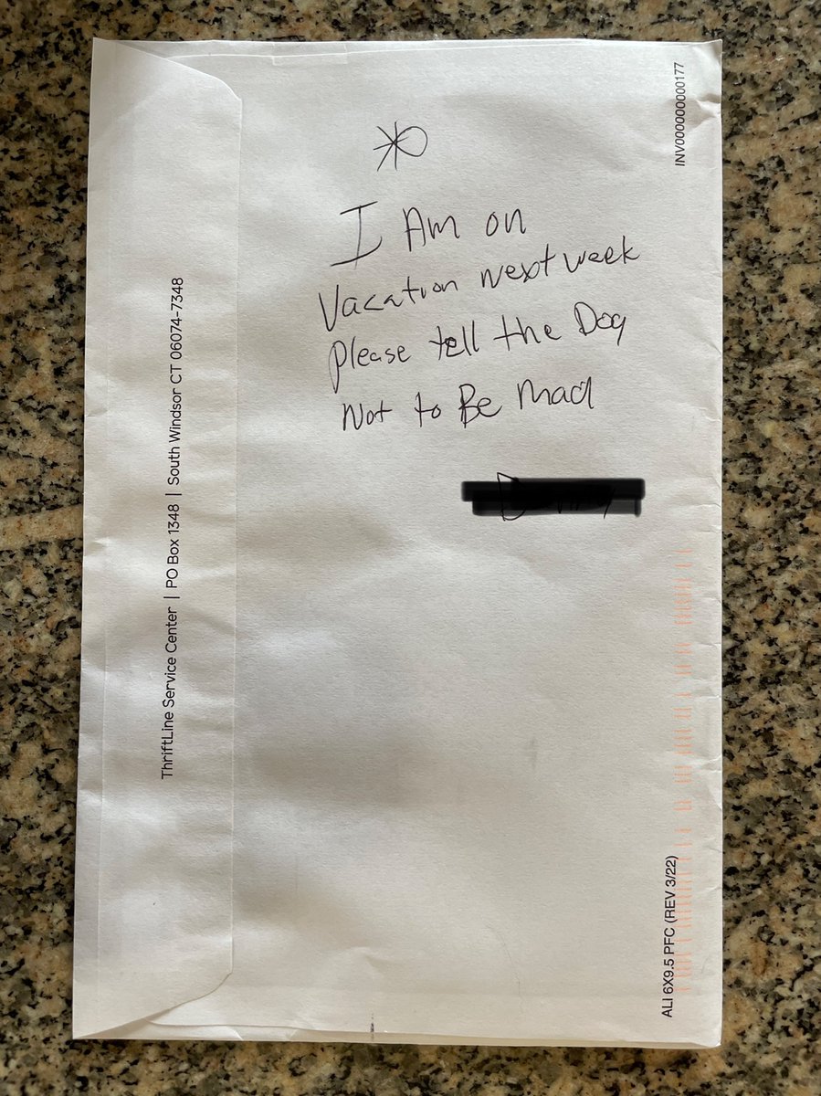 Lainey waits for the mailman everyday, so he left us this note today: 
<a href="/AnitaAKohliMD/">Anita Kohli</a>