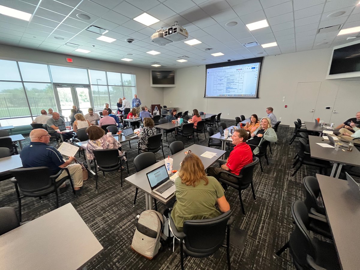 Back at it! Your hard-working principals and District Leadership Team are meeting today in preparation to launch a great 2022-23 school year. We can't wait to welcome back our staff and students!