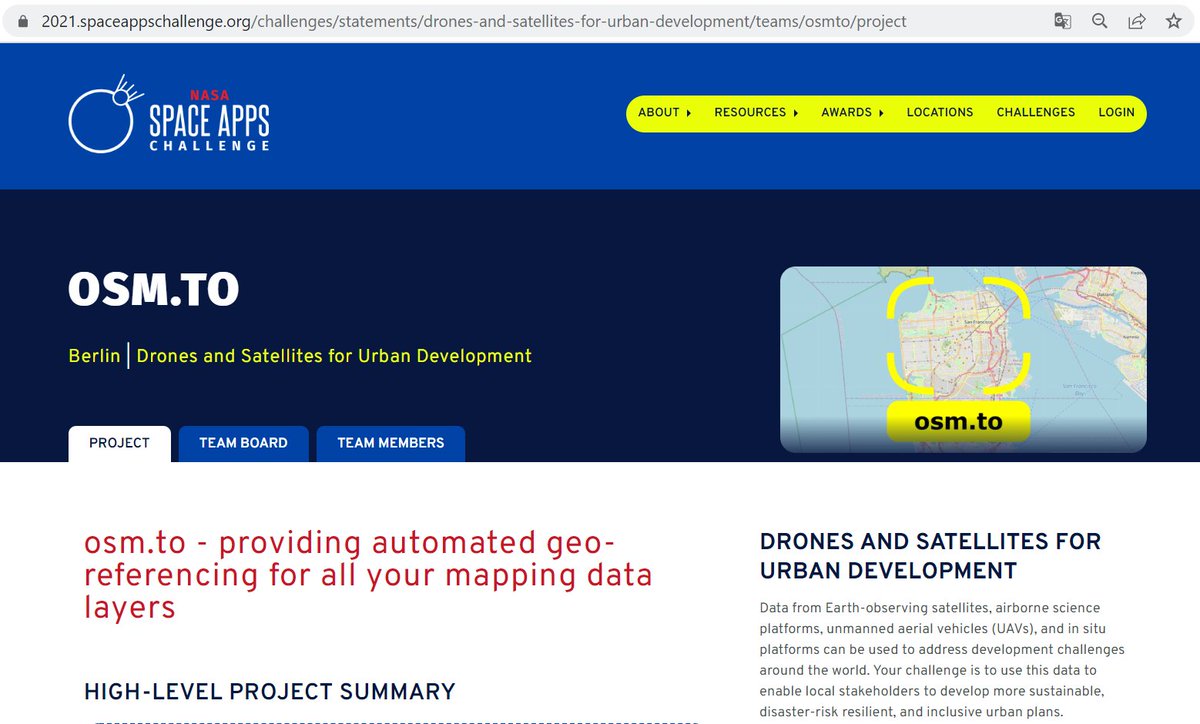 andreashornig's tweet image. Let&apos;s ask: Hey @tanyaofmars @rsimmon @AgnieszkaSpace, @imaginata (like @exploratorium, just in #Jena) wants to know if @Planet sats can see a QR-code on their rooftop made from 50cm tiles from space?
During @spaceapps 2021, @osm_to made them to help geo-referencing maps. [1/n]