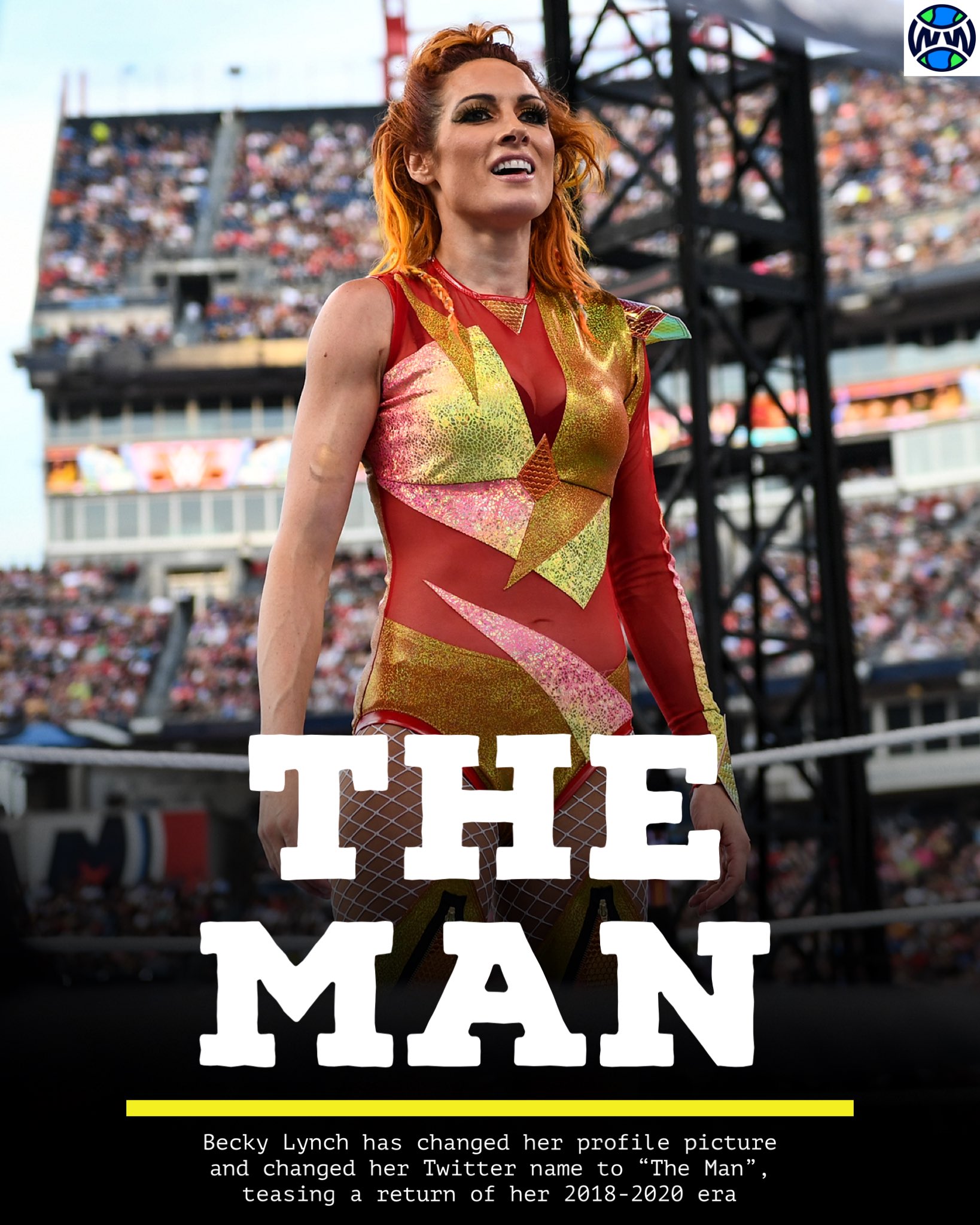 WrestlingWorldCC on X: Becky Lynch teases returning to 'The Man