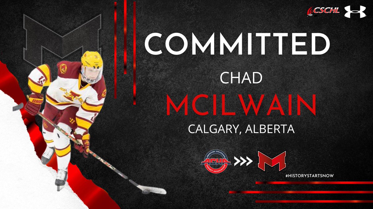 COMMITMENT ALERT! Chad McIlwain transfers from the Iowa State Cyclones to <a href="/MaryvilleU/">Maryville University</a>. The Calgary, Alberta native racked up 18 points in 34 games last season for ISU. McIlwain played his junior hockey for the <a href="/SJHL_IceWolves/">La Ronge Ice Wolves</a> of the <a href="/theSJHL/">SJHL</a> where he wore the C. #HistoryStartsNow