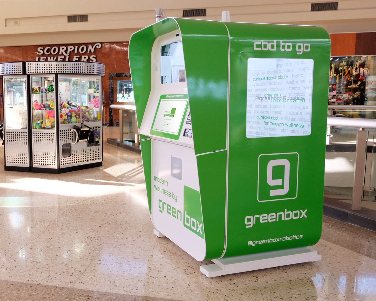 shop your favorite #CBD products with #greenbox 🤖💚🌱

#modern #wellness #cbdvending