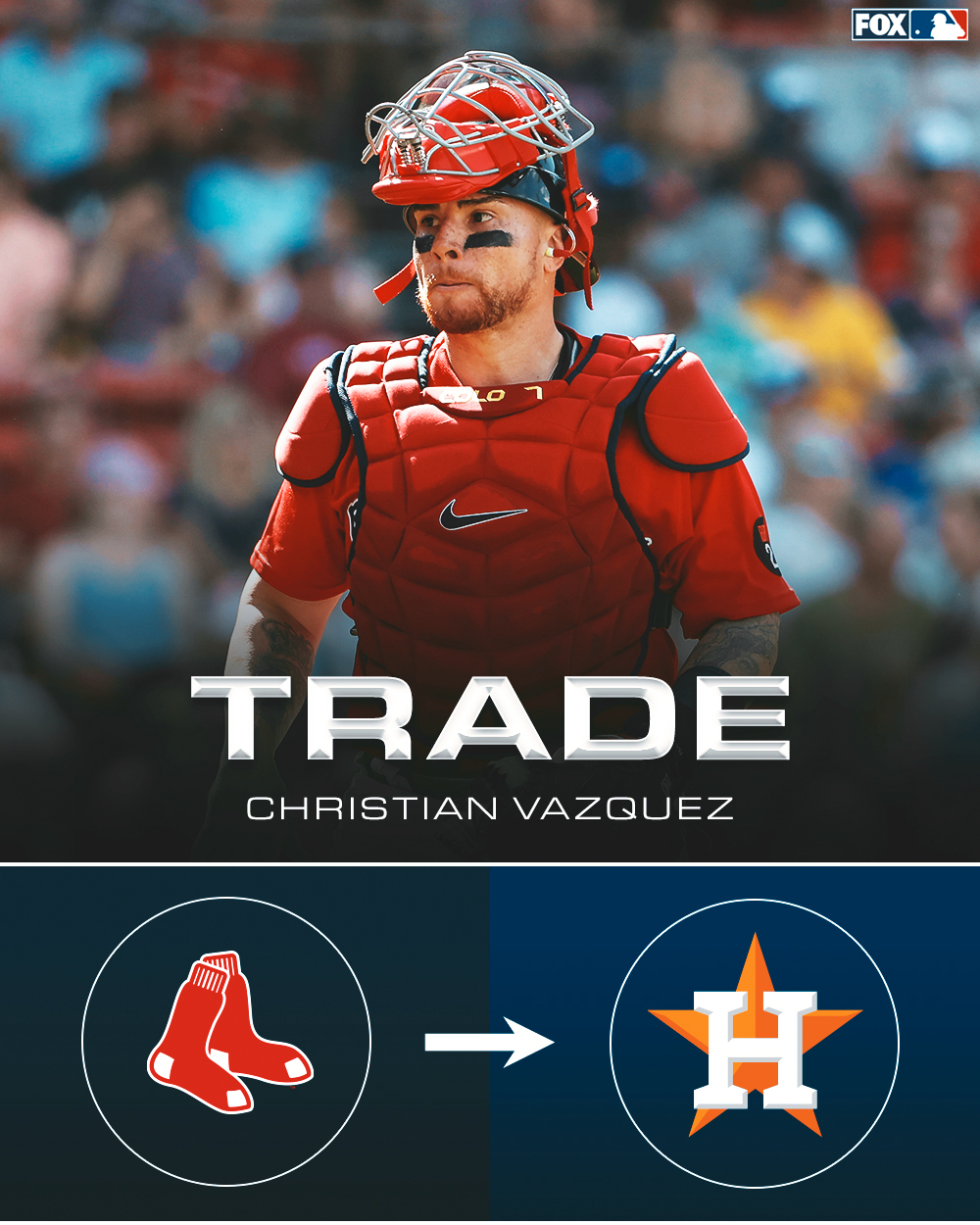 Houston Astros trade for Red Sox catcher Christian Vázquez