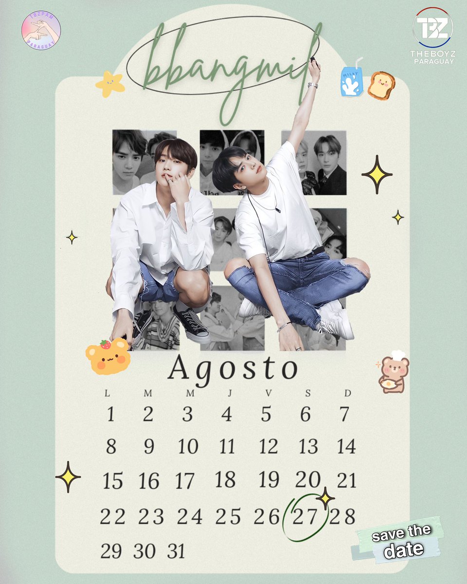 Comenza a hacer espacio en tu agenda porque te traemos el BBANGMIL DAY🍞🎁🎂
Un día para pasar lindo entre deobis con actividades, regalitos y más sorpresas💗💫🎂
Más info próximamente en nuestro ig🔜✨