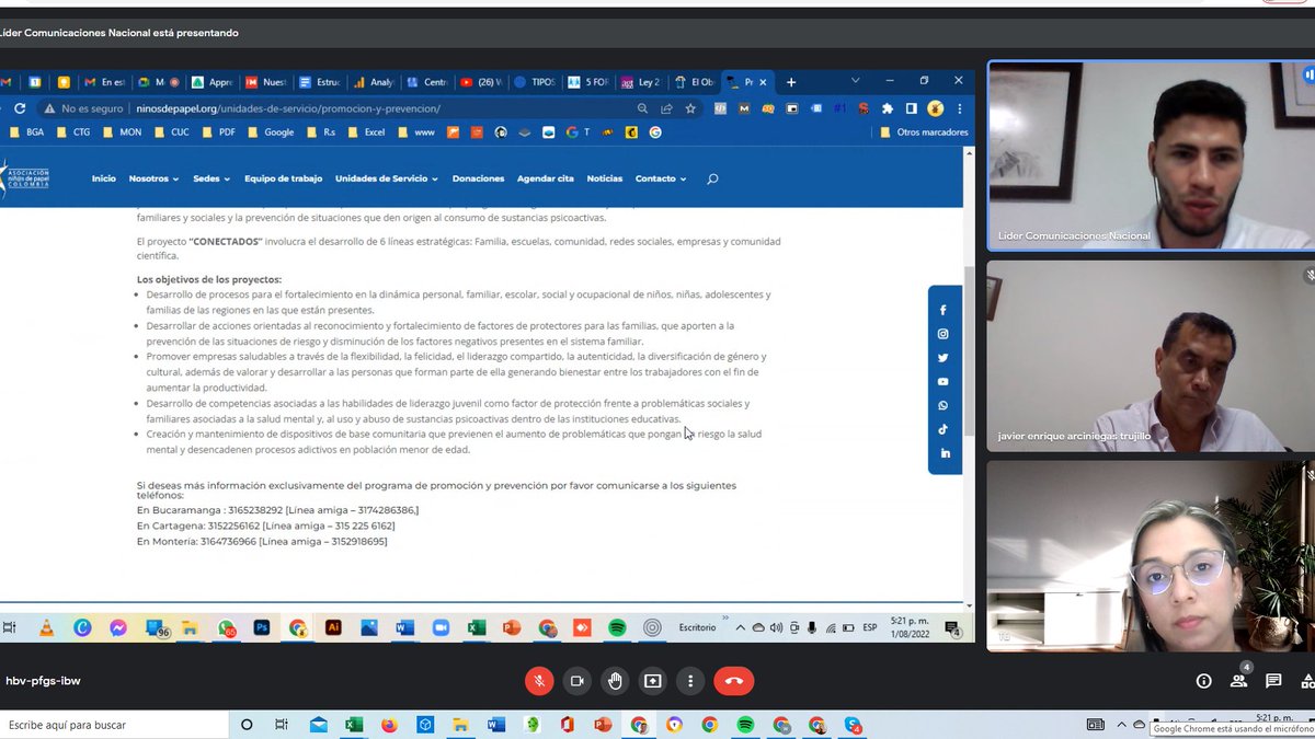 BlancoNatalia10's tweet photo. #AEstaHora #Nodo OIR de la @UnadZcori en articulación con #ECISALUD y @ninosdepapel posibles articulaciones en prospectiva a la gestación de una nueva red en el Nodo de la ZCORI. https://t.co/3IqQcq5NHB