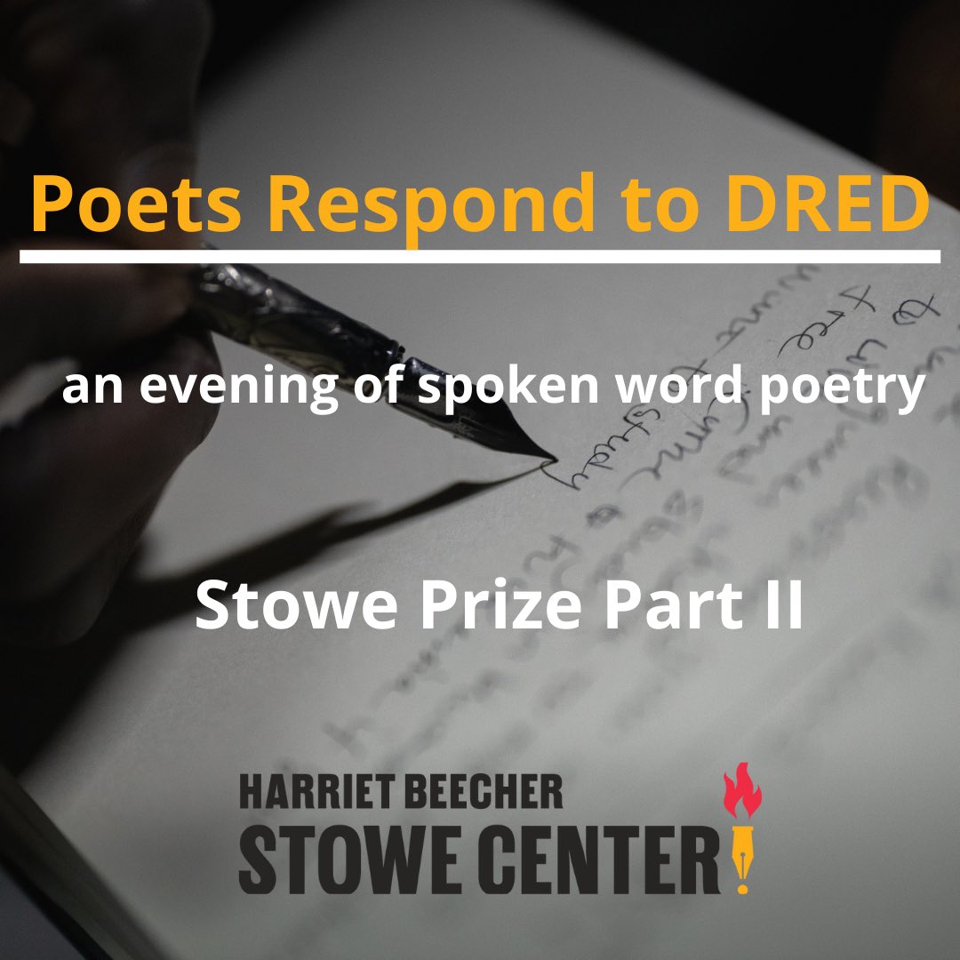 HBStoweCenter's tweet photo. We're delighted to announce Poets Respond to DRED, an evening of spoken word poetry as part of Stowe Prize Part II: HOW THE WORD IS PASSED at Nook Farm.  We can’t wait!

#Stoweprize #Drclintsmith #Poetry #Localpoets #HartfordCT #dred https://t.co/BMphIMSHI7