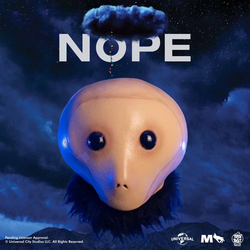 We are excited to share the official Universal Studios &amp; Monkeypaw Productions NOPE collection.  
Catch #NopeMovie in theaters NOW!  

☁️🐎 bit.ly/3zmwY5u

<a href="/NopeMovie/">N☁PE</a>
 
Pending Licensor Approval.
© Universal City Studios LLC. All Rights Reserved.

#trickortreatstudios