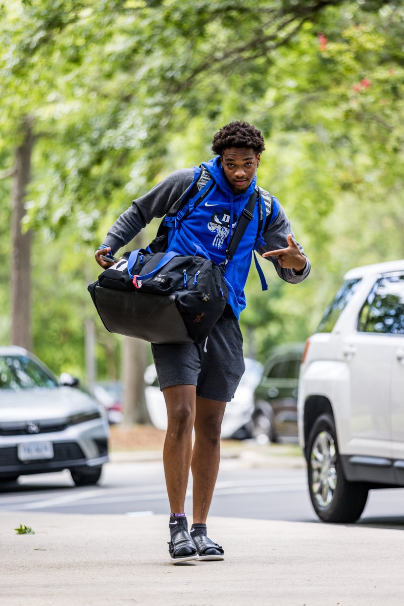 DukeFOOTBALL's tweet photo. Camp is officially here! 😈 https://t.co/CPn1XDoerN
