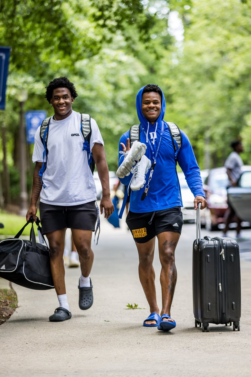 DukeFOOTBALL's tweet photo. Camp is officially here! 😈 https://t.co/CPn1XDoerN