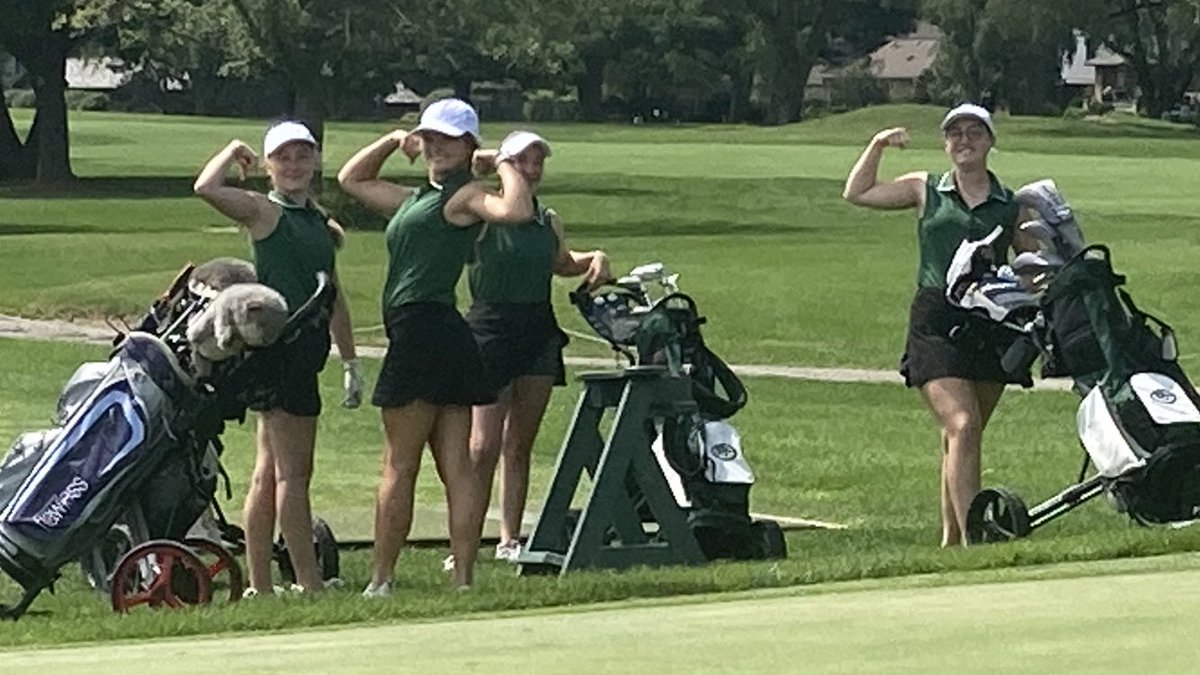 Lady Woodmen Golf getting ready to tee it up for her first time this season.  This match kicks off our entire fall sports season.  Good luck girls!  My advice: swing as hard as humanly possible!!!!!