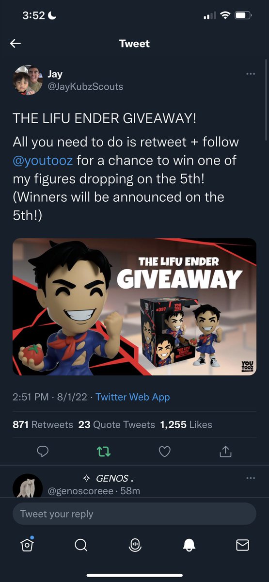 LazTheOverlord's tweet photo. @JayKubzScouts @youtooz Gl everyone https://t.co/avOMFIlkiA