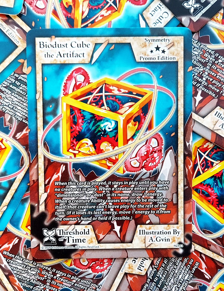 Happy August 💙 Dimensional decks just got a LOT more serious! Get a playset of this new promo with any order in our Online Store during August 2022 😊
✨ exodus-tcg-store.squarespace.com/shop

#ExodusTCG #promocard #tradingcards #tcgplayer #gaming #tabletopgaming #tabletopgames #tcg