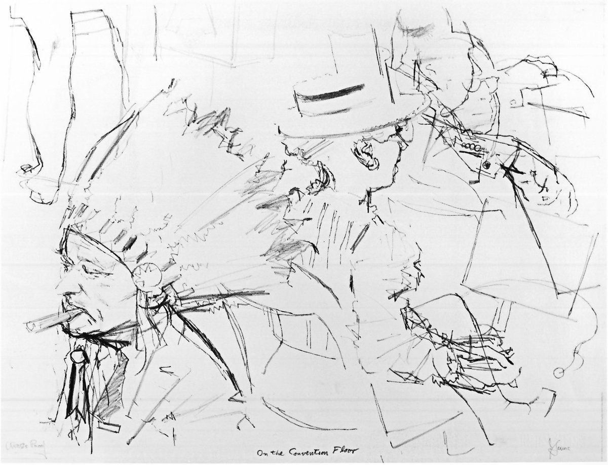 bm_contemporary's tweet photo. Jack Levine, On the Convention Floor, 1968 #jacklevine #museumarchive https://t.co/Fr9PUzX1QR https://t.co/R9XhtVKIYP