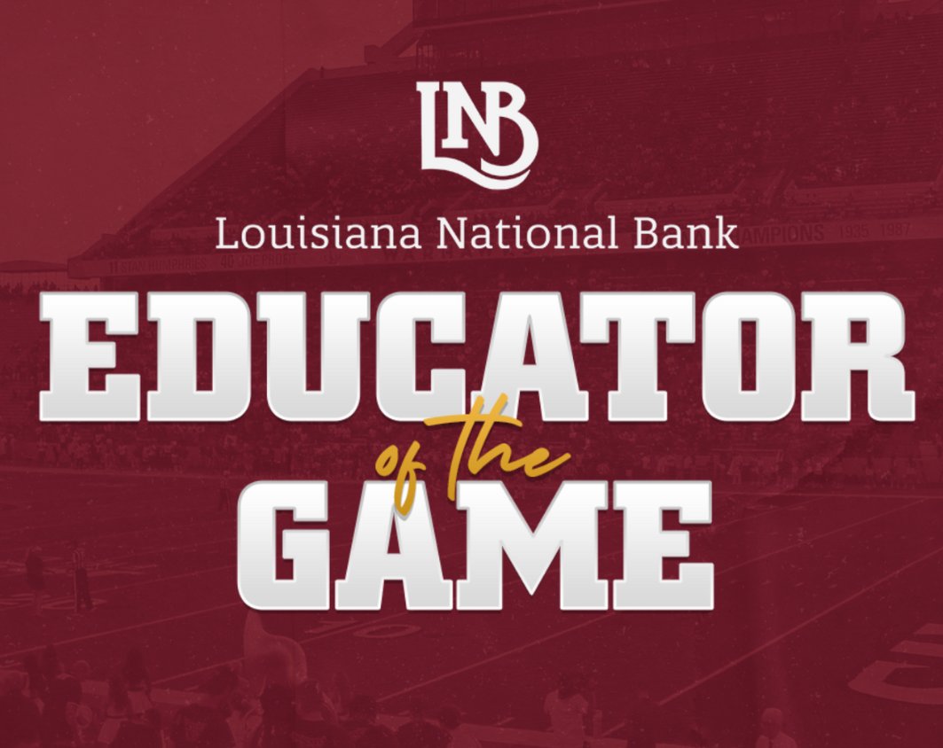 TheUncommonBank's tweet image. Do you know a deserving educator?🌟Nominate them today and that educator will have a chance to win four Talons Club tickets to a 2022 ULM home football game and video recognition at a ULM home football game! Nominate a deserving Educator at bit.ly/EducatoroftheG….