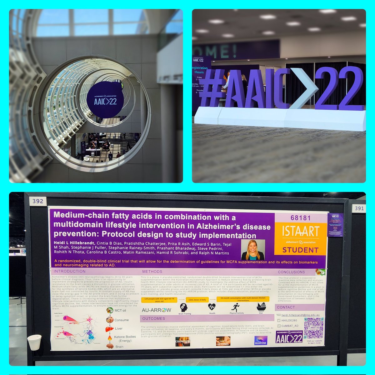 Come check out my poster at #AAIC22 and learn about our labs research! So great to be back in person. <a href="/CoMBAT_AD/">CoMBAT-AD 🧠</a> <a href="/RalphNMartins1/">Ralph N Martins</a>