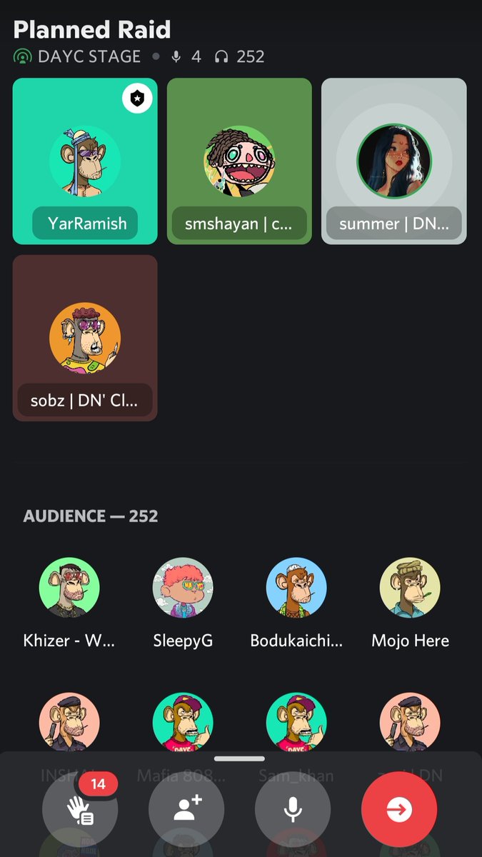 Damn, the @NFTAlphaPK community always comes through. Crazy voice sesh in our Discord.
