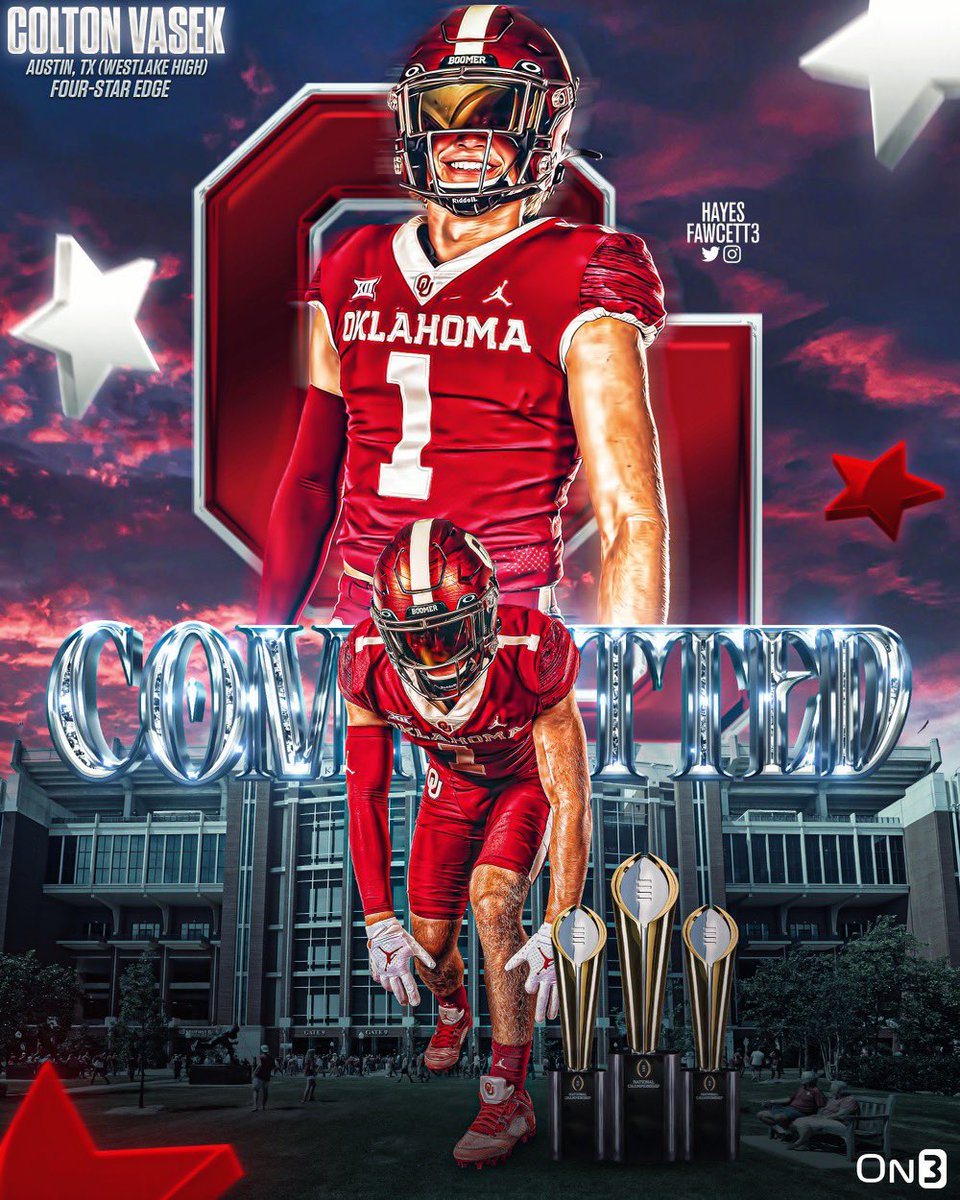 COMMITTED.
#BoomerSooner
#CHO23N
#ALLIN❤️