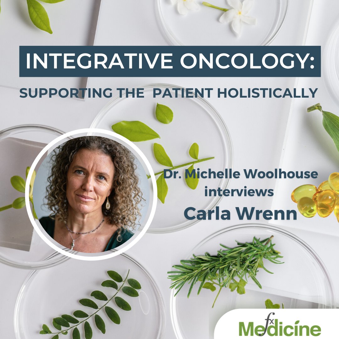 Carla Wrenn shares her insights into how the practitioner can #support the oncology patient holistically, looking to #diet, #lifestyle &amp; safe prescription of #herbs &amp; nutrients to improve the #health outcomes for the #cancer patient #FXMedicinepodcast bit.ly/3zlQeyV