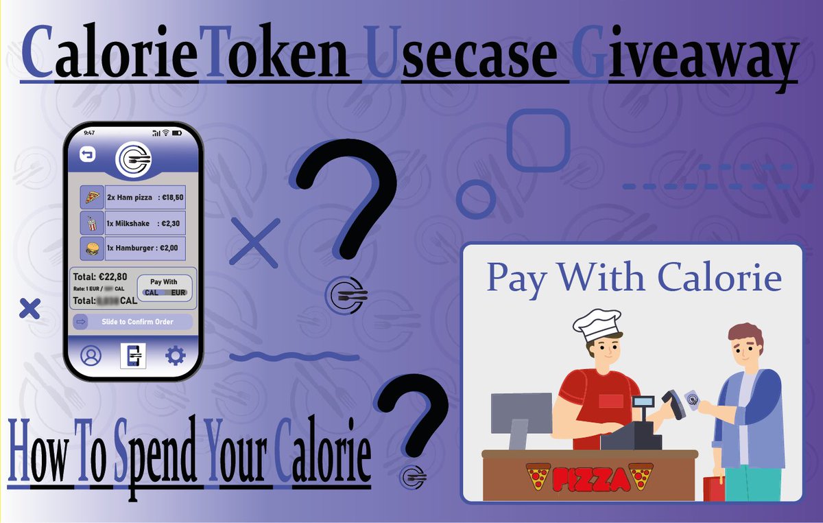 CalorieToken's tweet photo. 🪙💳Calorie Usecases Giveaway💳🪙

It's been a while since our last #giveaway. The #crypto market isn't too spectacular at the moment and that's why we want to spread some joy by hosting a giveaway!🎁

Doesn't that make you a tiny bit happier?💝

🪙100M $CAL
👥50 Winners
⏰1 Week https://t.co/x5tPPorS9G