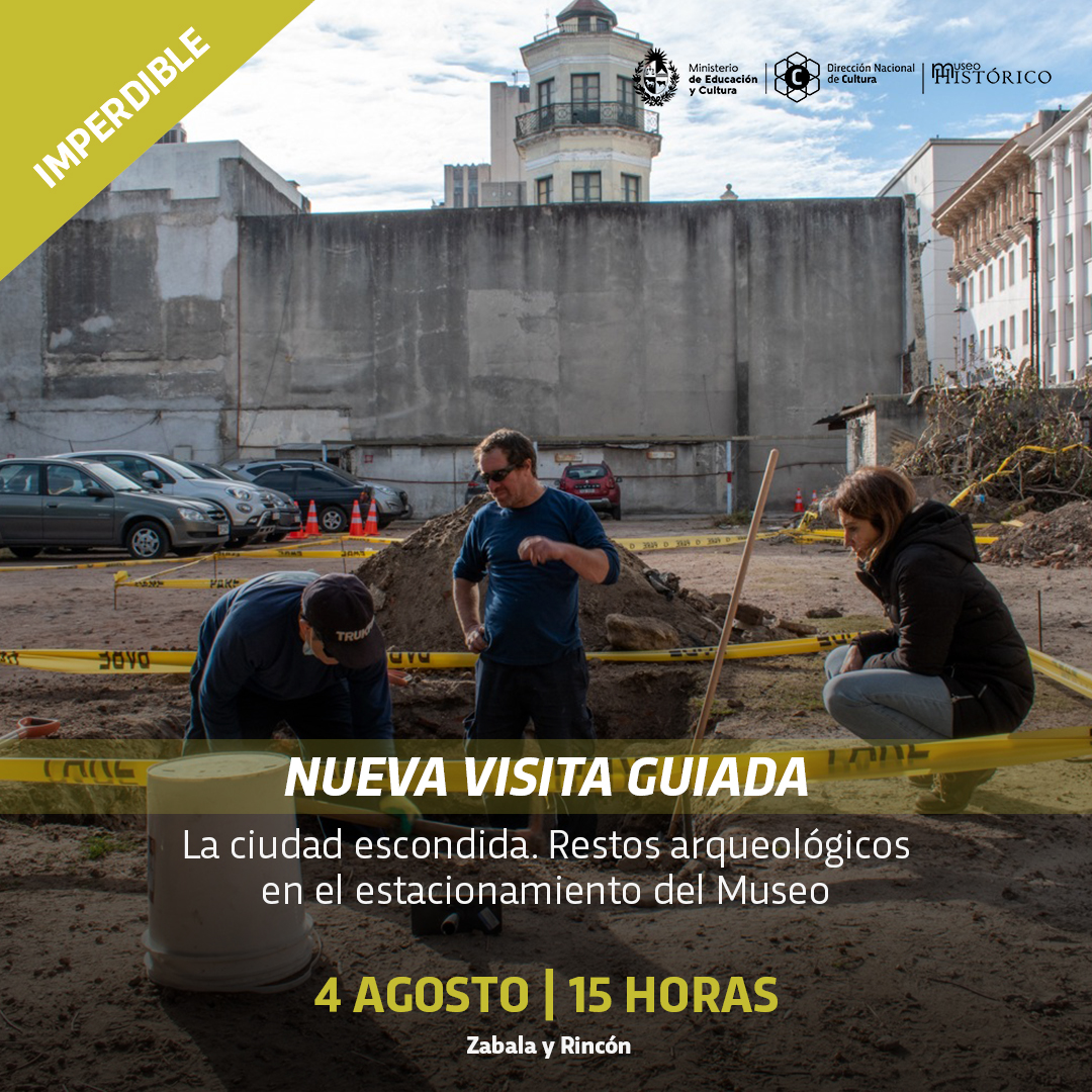El jueves a las 15 h realizaremos la visita “La ciudad escondida. Restos arqueológicos en el estacionamiento del Museo”.  La recorrida se realizará en este predio debido a que se está realizando allí un estudio de impacto arqueológico.