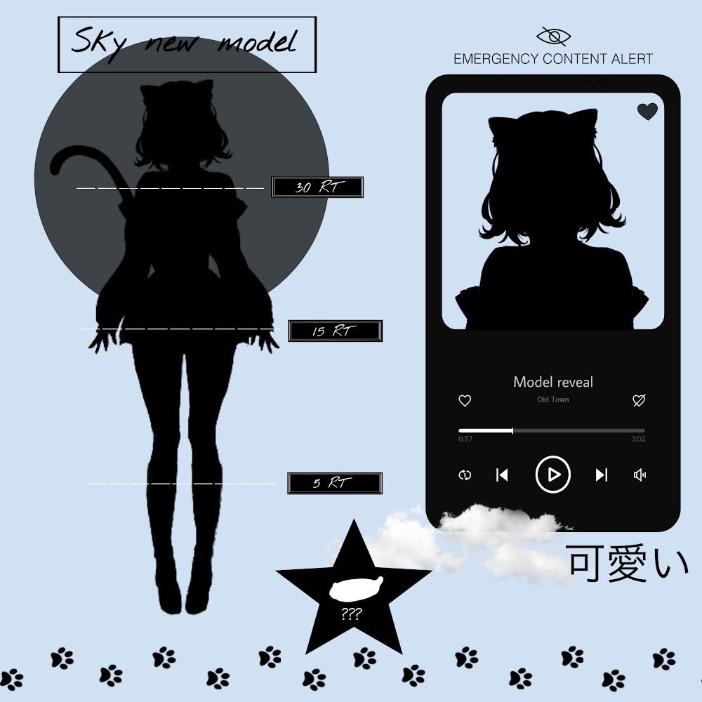 Heyyy I made a model for my debut (not yet but I hope soon) 🤍 also thanks because I am almost at 69 followers 😉🤍