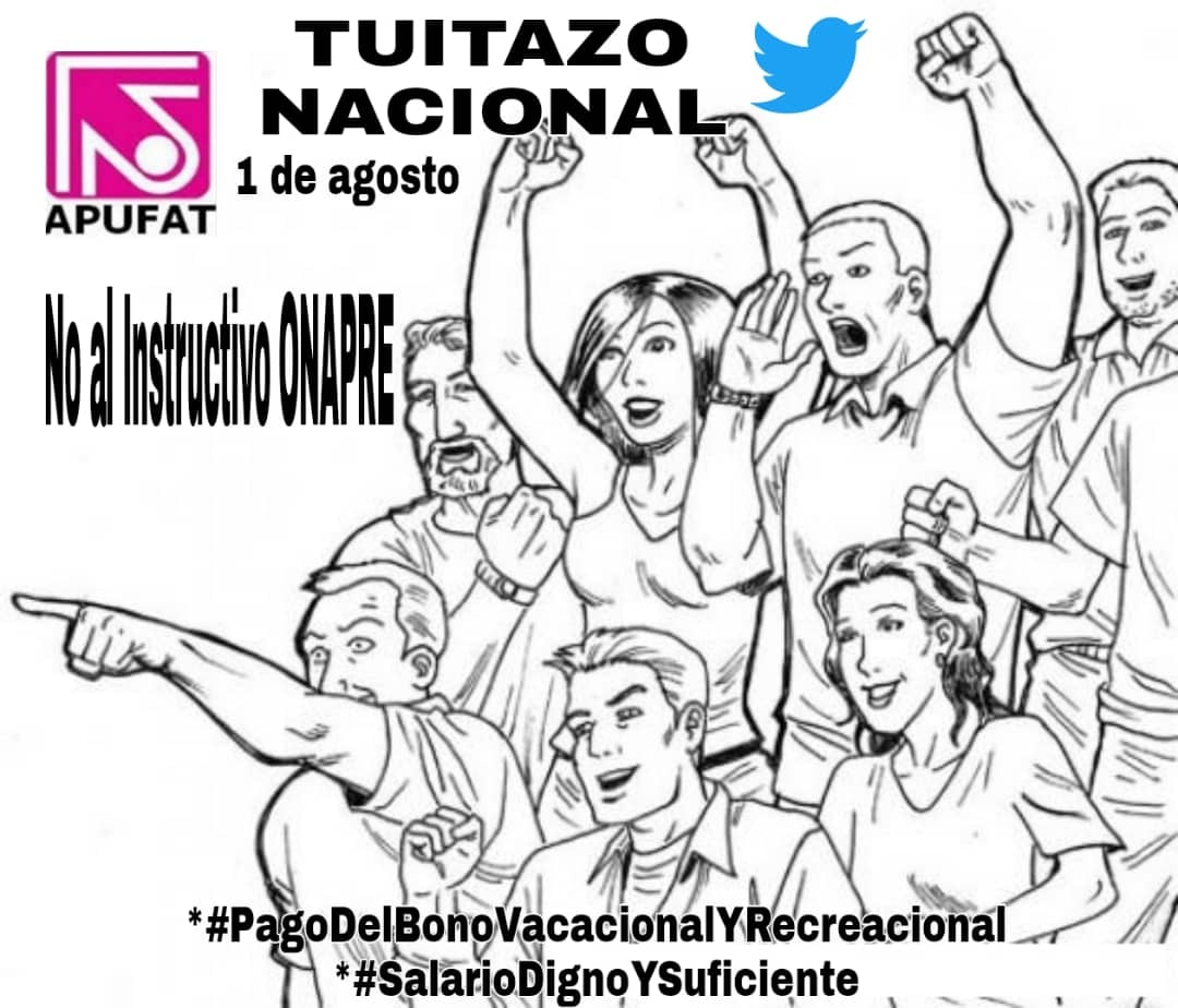 apufatucv's tweet photo. #PagoBonoVacacionalYRecreacional
#SalarioDignoYSuficiente https://t.co/fCrY4WZQX3