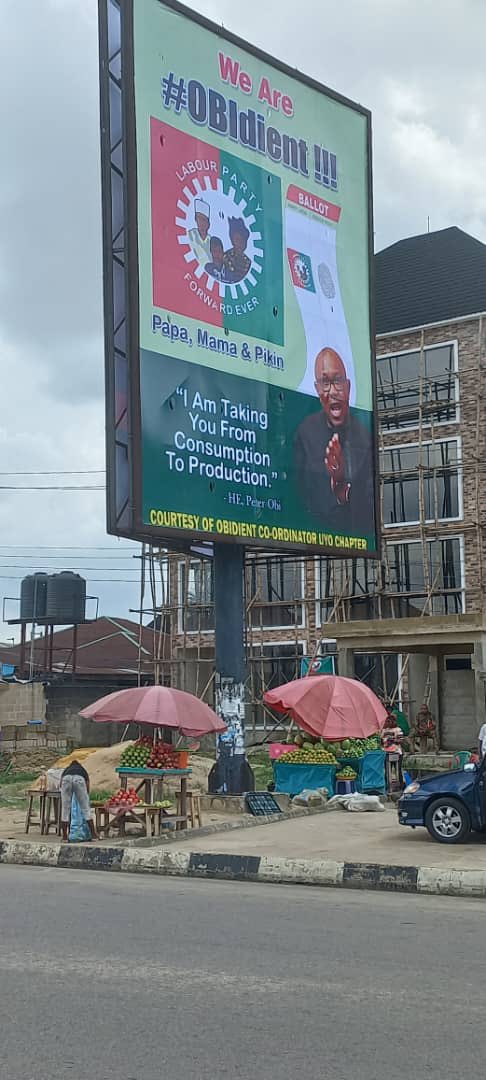EstherUmoh10's tweet photo. Billboard up for @PeterObi in Uyo,AkwaIbom state. Town hall meeting tomorrow as well. https://t.co/FHreH9KtkX