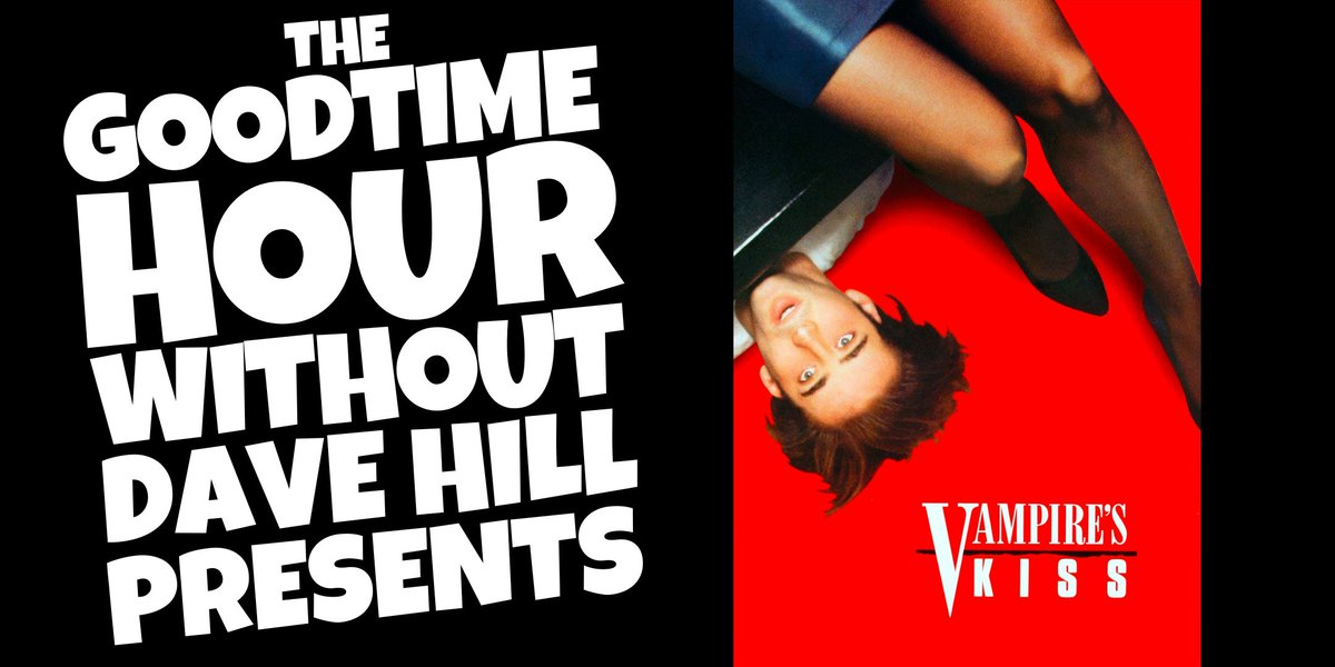 DumbIndustries's tweet photo. Watch VAMPIRE'S KISS with @shouthouseradio &amp; @csgersbeck on @GoodtimeHour tonight! Plus: Win tickets to @TheMadsAreBack, Movie Jo Night: HAUNTS OF THE VERY RICH, the Master dress w/ pockets &amp; more! - https://t.co/XOqWUtBrd3 https://t.co/MJHMSyCXCc
