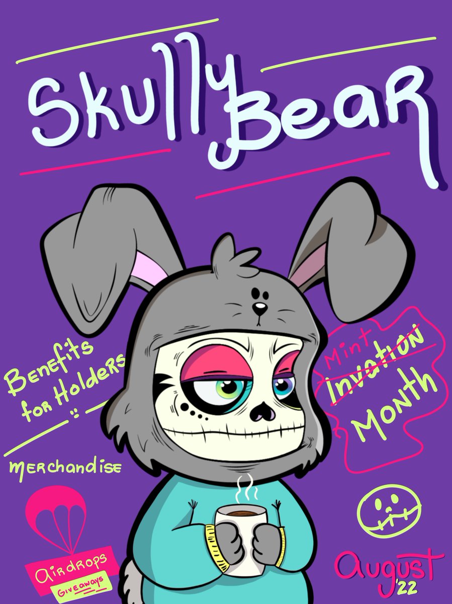 GA Skullies!!! 🐻💀☕️

Drinking coffee and thinking about our plan to invade "The Land of the Living" this August.

LFG!!!

#Nfts #Web3