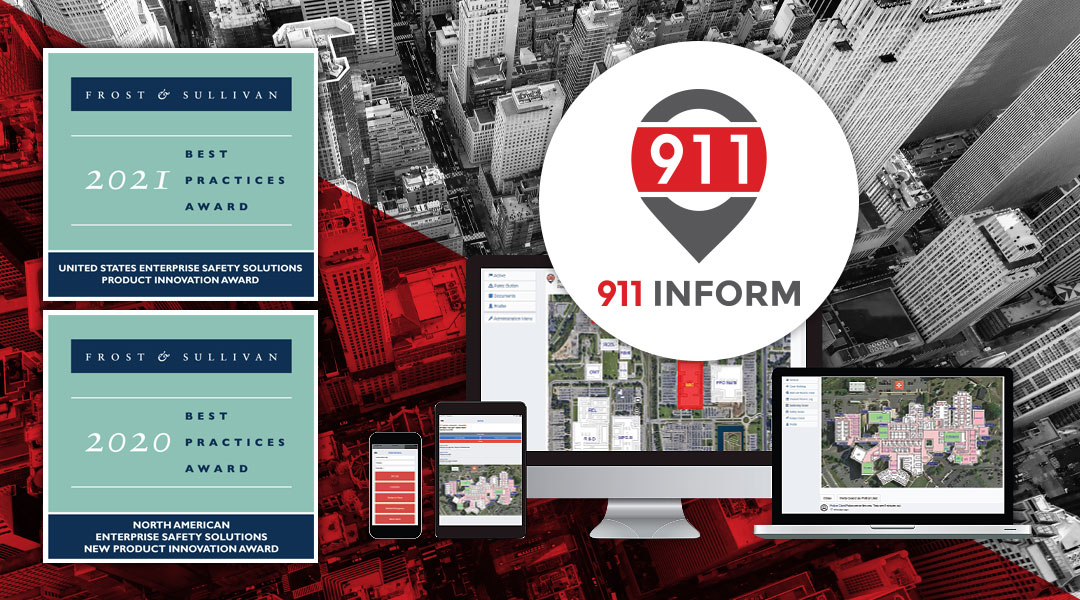 911inform's tweet photo. 911inform is a proud two-time winner of the Frost & Sullivan for US Enterprise Safety Solutions Product Innovation Award. Contact us and we’ll show you why.
https://t.co/S7bcoP5HVI
#innovation #ng911 #smartbuildings #911inform #awardwinning #frostandsullivan #anameyoucantrust https://t.co/5nXGb4Ncps