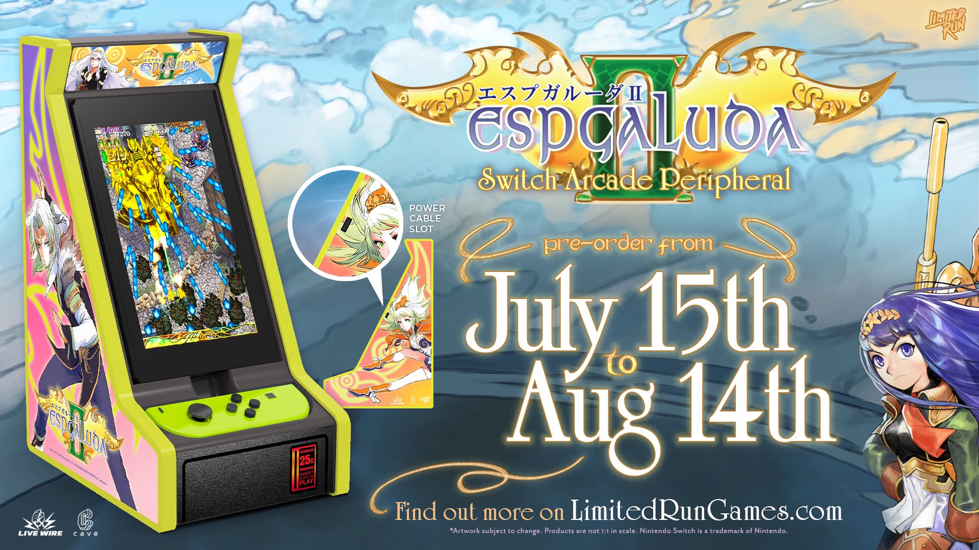 Limited Run Games on Twitter: "Looking for the best way to play games like  Espagaluda II or other CAVE shooters? Play it vertically with our Switch  arcade cabinet! Pre-order today with Espgaluda