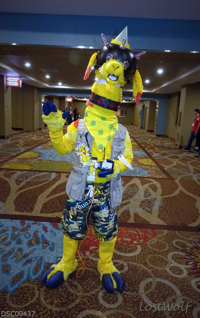 Flashback!!
It's <a href="/AlpacalipsNow/">@TheRealDramaLlama</a> <a href="/BiggestLittleFC/">Biggest Little Fur Con</a> #BLFC2015 with a brainwashing mind control hat on. (If I remember right)