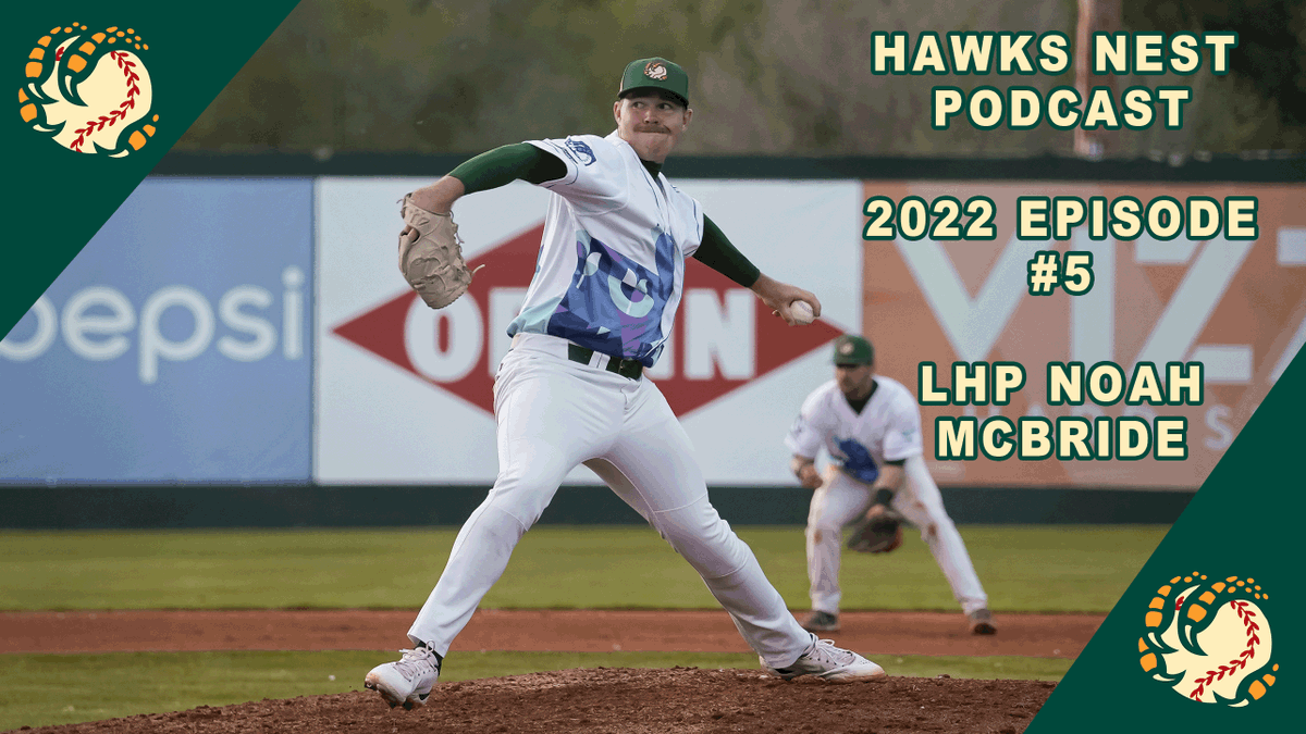 BoiseHawks's tweet photo. Episode 5 of the Hawks Nest Podcast is live!

@MJYeazel sits down with LHP Noah McBride to talk about his key role on this Hawks team as the only lefty in the bullpen for a large part of this season

Spotify: https://t.co/N8fpvKdo1A
YouTube: https://t.co/Qb8XRujg8T https://t.co/fAyigptClp