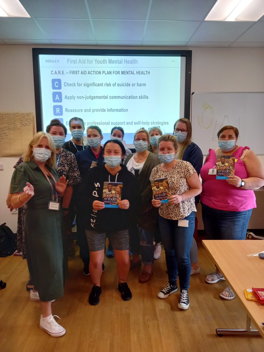 TrainingLom's tweet image. Busy, but great times for L.O.M. Training and PHE Training.
Today was spent with amazing staff from the Royal Hospital for Children, training them in First Aid for Youth Mental Health. A truly inspirational bunch