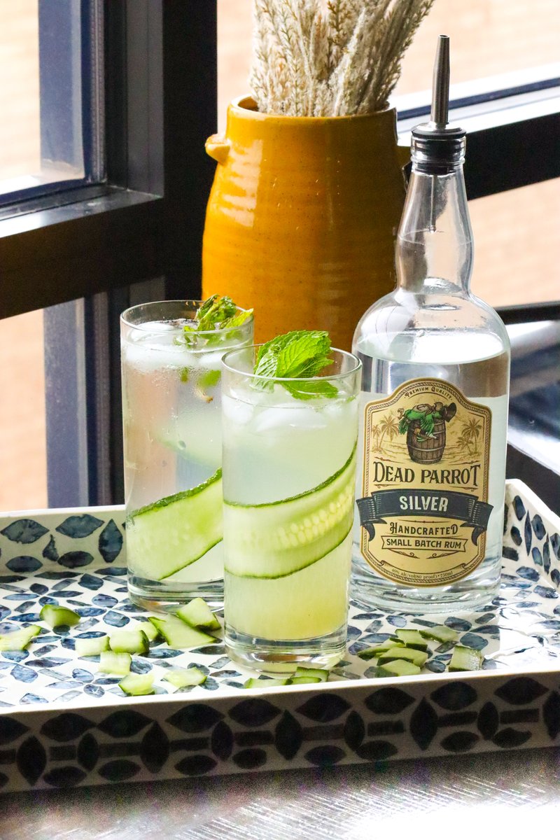 Monday blues? We don't know those! Drink a Cucumber Mint Mojito with Dead Parrot Silver Rum, and you won't know those Monday blues either! 😋 

rockcreekdistillery.com/post/cucumber-… 
#whiskeyisseriousrumisforfun #simplyspirits #drinklahoma #oklahoma #OKC #Tulsa #texas #mondayblues #cocktails