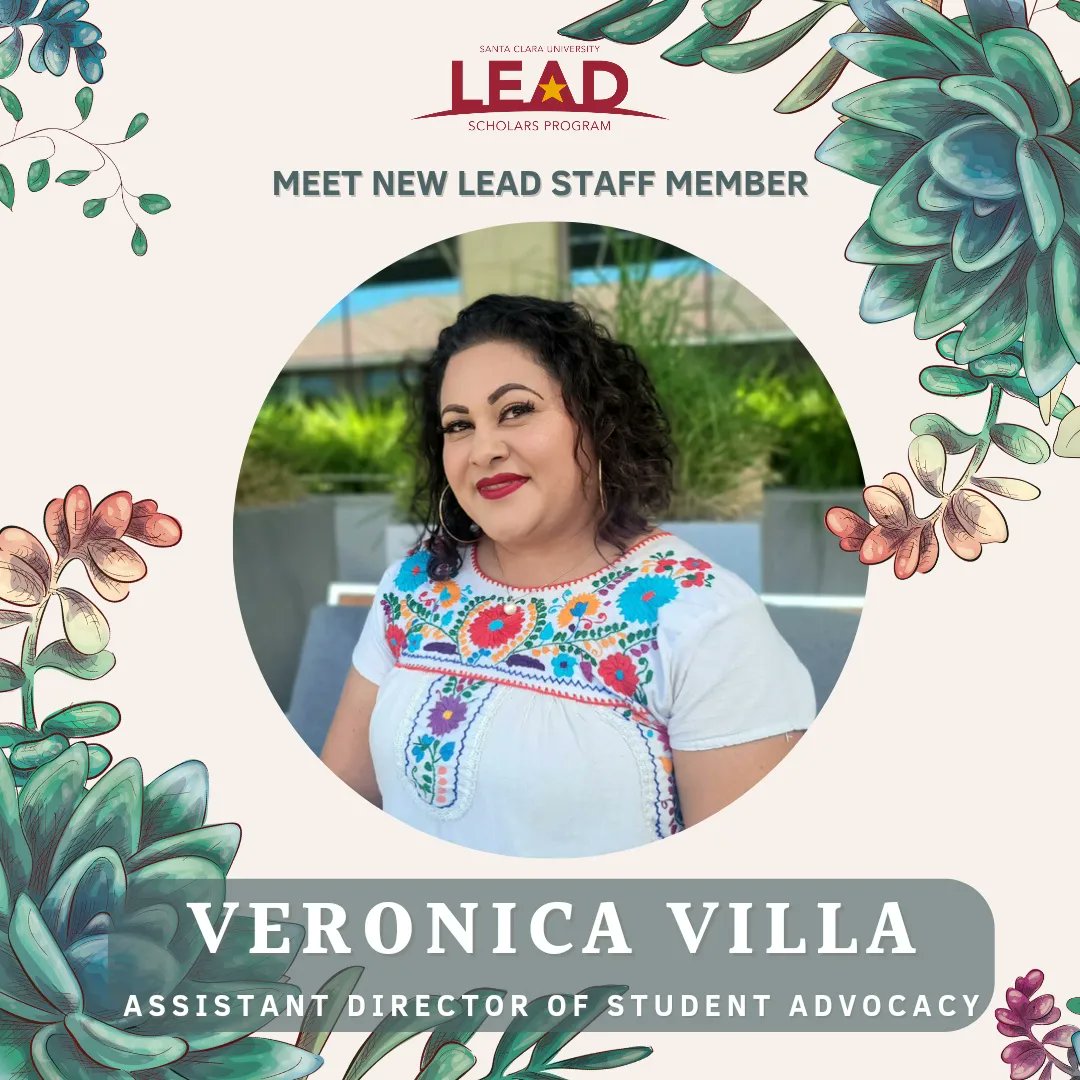 SCULEADScholars's tweet photo. βΌοΈNEW STAFF ALERT βΌοΈ
We're so excited to welcome Veronica Villa as the new Assistant Director of Student Advocacy! Fun fact, Veronica is a former Bridge (Original LEAD) Student and Super Bronco!
#FirstGenAtSCU #SuperBronco #sculeadscholars https://t.co/mFDvsj5sCW
