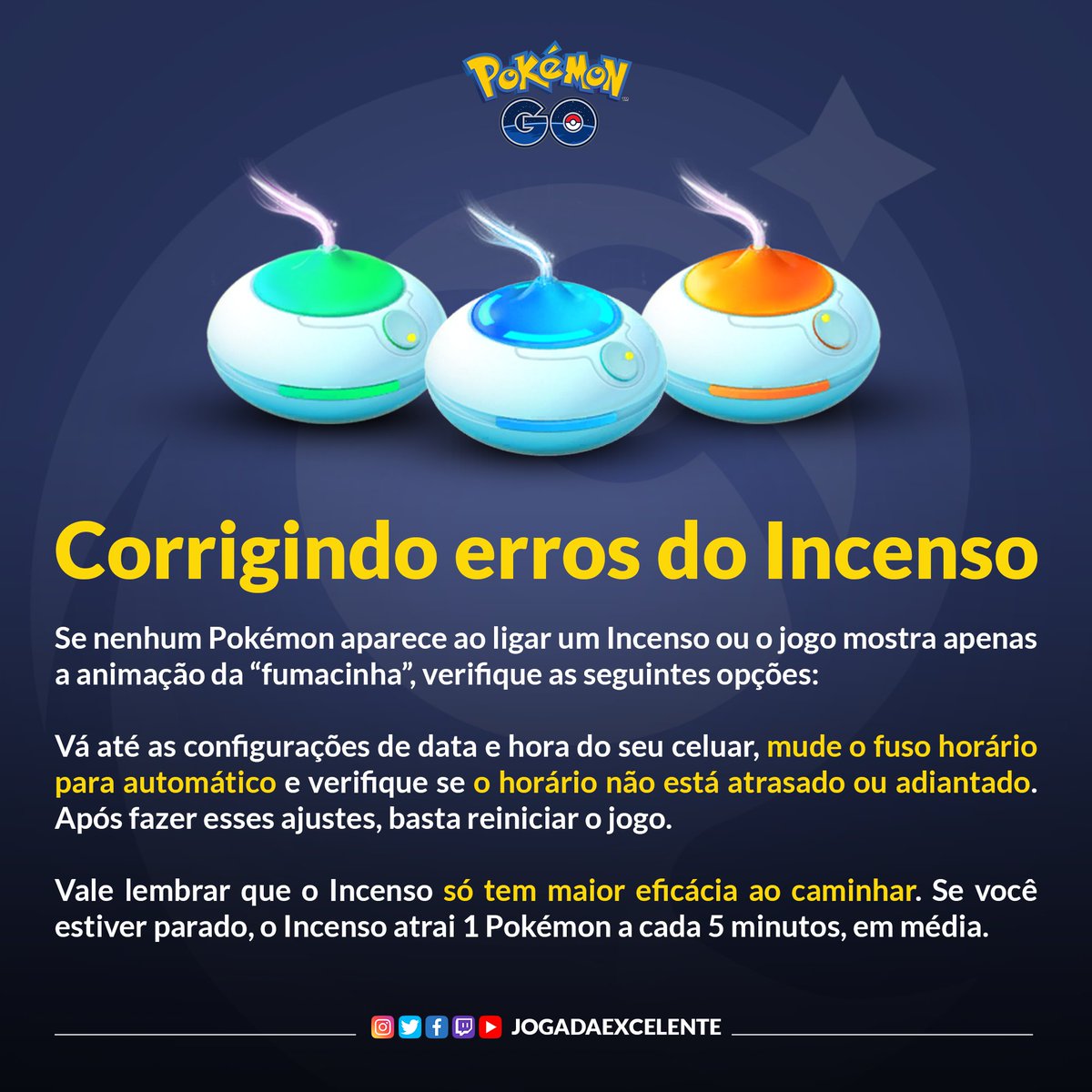 Incenso em Pokémon GO: como conseguir e o que fazer quando não funciona