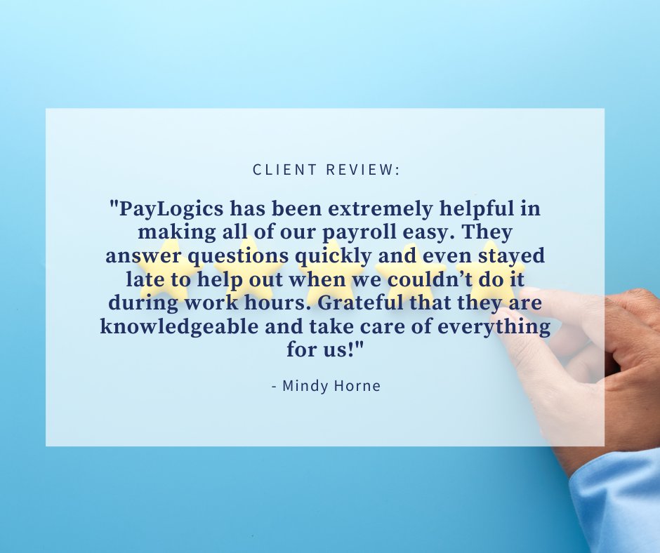 paylogics's tweet photo. Thanks Mindy for the great review! #payroll #customerservice #customerreview #humanresources https://t.co/8vWrwIAxia