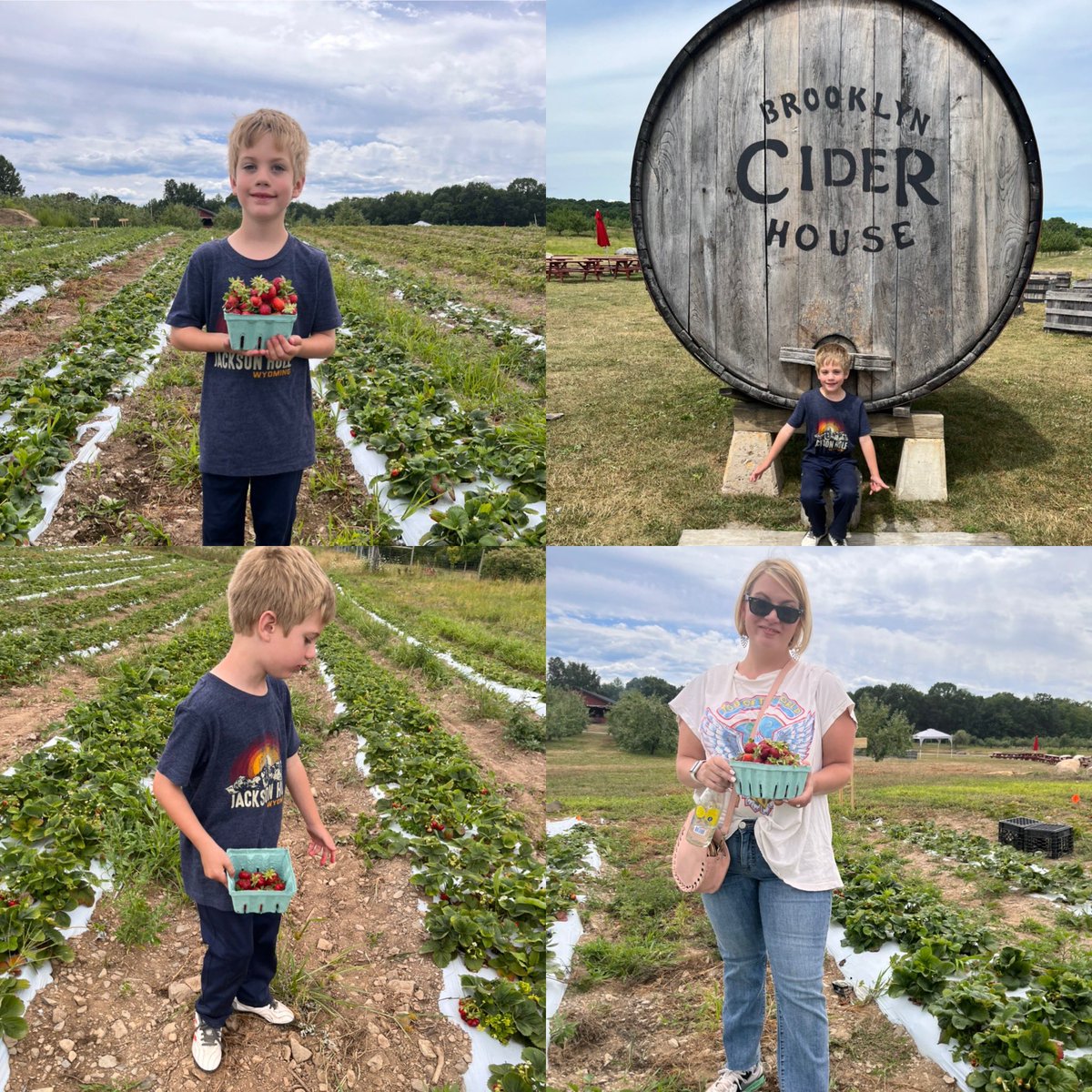 Thank you Brooklyn Cider House for a fun family outing! Is your weekend in need of some dog and family friendly activities?  Order the cider and 🌶 🍯“Dragon’s Breath” brick pizza! You can grab a quick game of corn hole and pick sweet strawberries too.