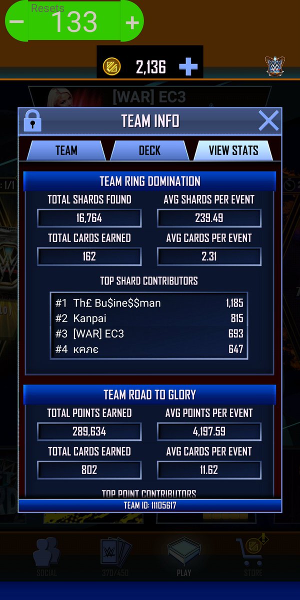EC3onSC's tweet image. Looking for several new members. Preferred to be at least Ronin++. We don't do TSG. Message me in game if interested! 

#WWESupercard #WWESC #SuperCard