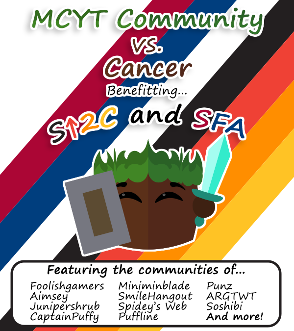 aimseystaff's tweet photo. Hi everyone!

We are participating in the fundraisers for SU2C and SFA as a campaign under @mcytvscancer !

We will be holding Discord events weekly to promote our campaign :] so feel free to join us in the server!

SU2C: https://t.co/0Co7WjSorz
SFA: https://t.co/vLvvZ5tInB https://t.co/p04dIHgsRo