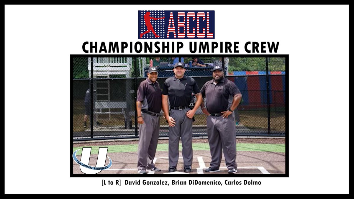 UnitedUmpires's tweet photo. Championship Umpire Crew @ABCCL_NJ | Congratulations to the crew following a great summer of baseball in the #ABCCL! #BeaBetterUmpire #UmpiresAdvanceUnited https://t.co/d7fOXrJ3Fx