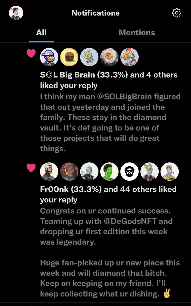OldManCrypto007's tweet photo. I’m just an OldMan, def not a influencer. I do enjoy following talented people and having insightful dialogue. I don’t comment very often, but when I do I try only to spit facts. 

What a day to have @frankdegods , @SOLBigBrain , and @JagoeCapital like something I say. #blessed https://t.co/kwT9ZZN7eP