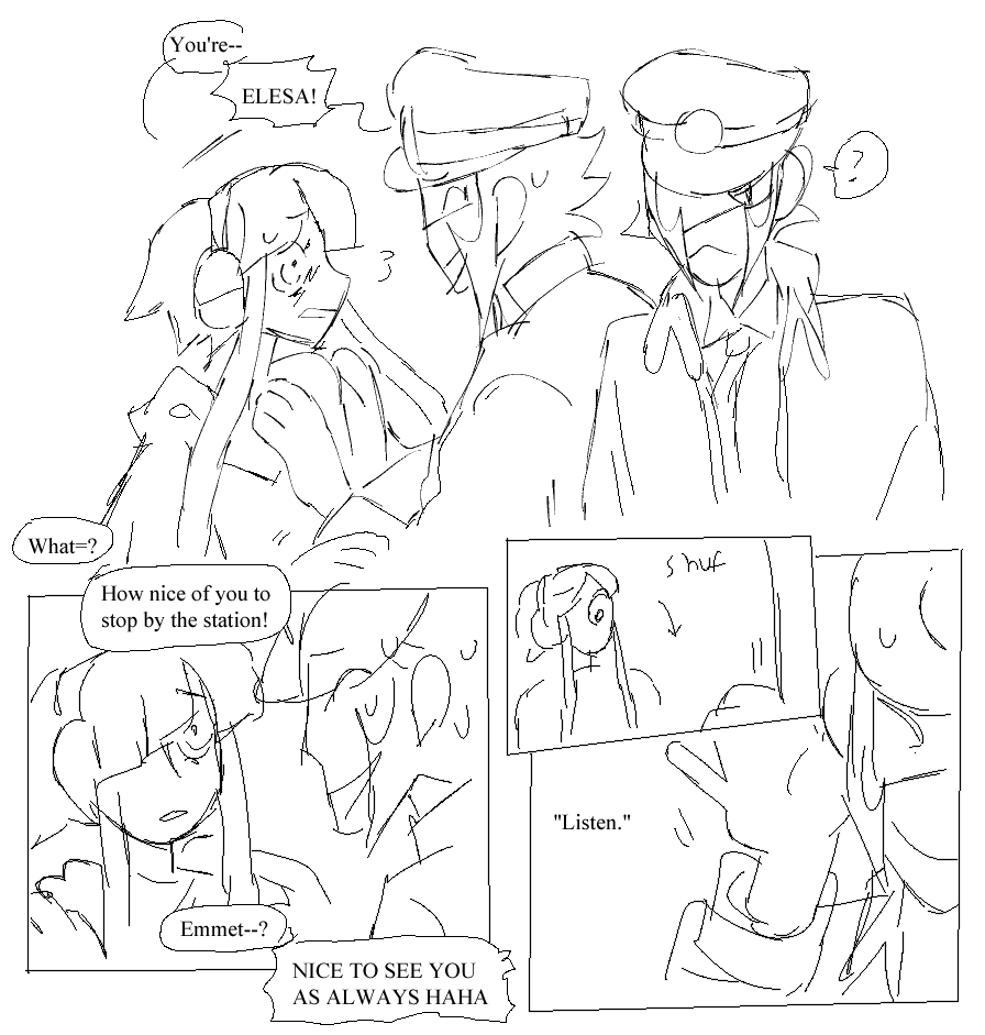 In which emmet completely forgets to tell elesa about his new new brother