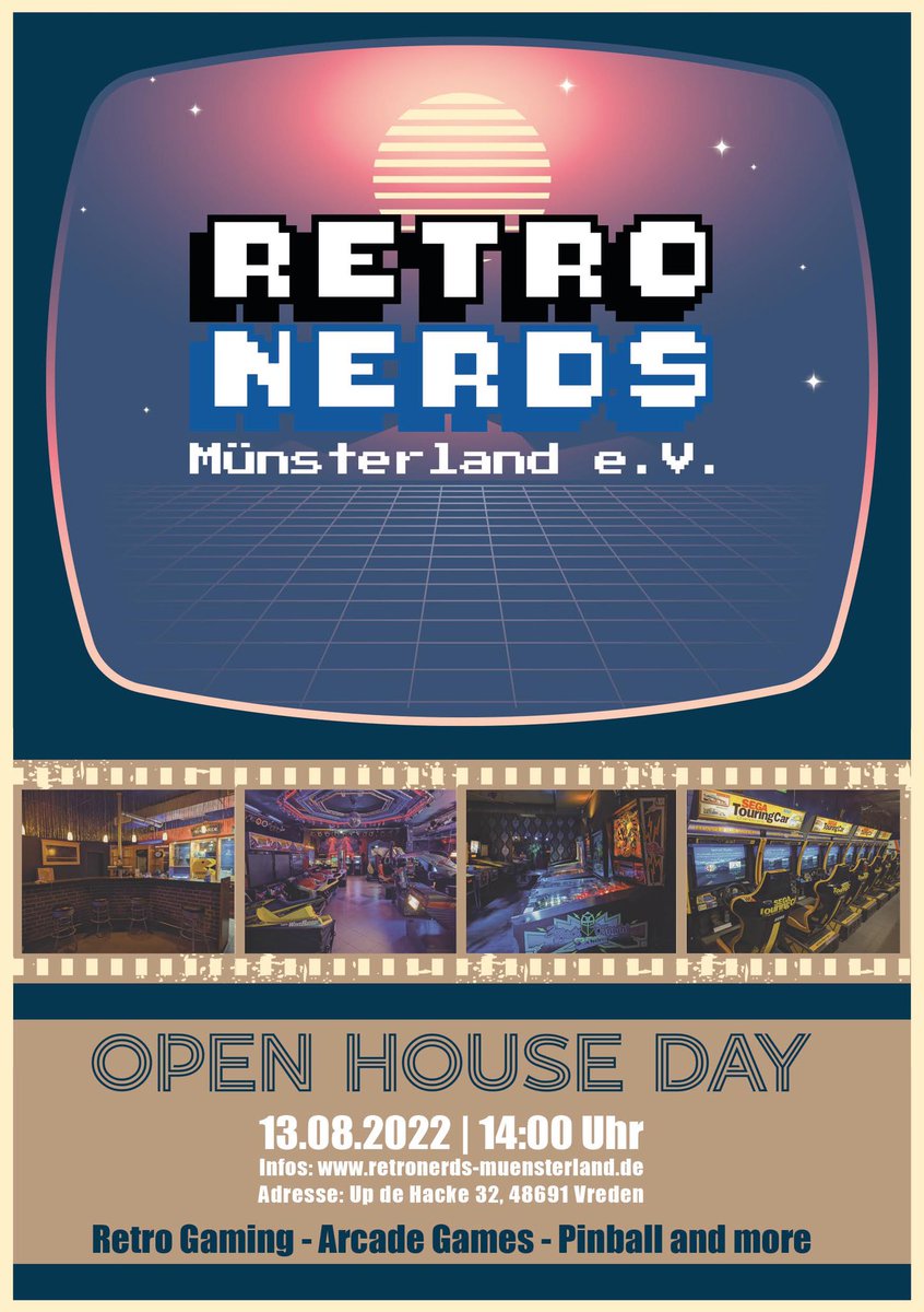 retronerds_eV's tweet photo. Seid dabei wenn etwas wunderbares startet, wir veranstalten nämlich unser allererstes OPEN HOUSE.
#KOMMTVORBEIUNDSPIELTUNSDIEKISTENHEIß #sega #freeplay #freispiel #vreden #muensterland #arcade #retrogames #retrogaming #retronerds https://t.co/sDq29YOvtP