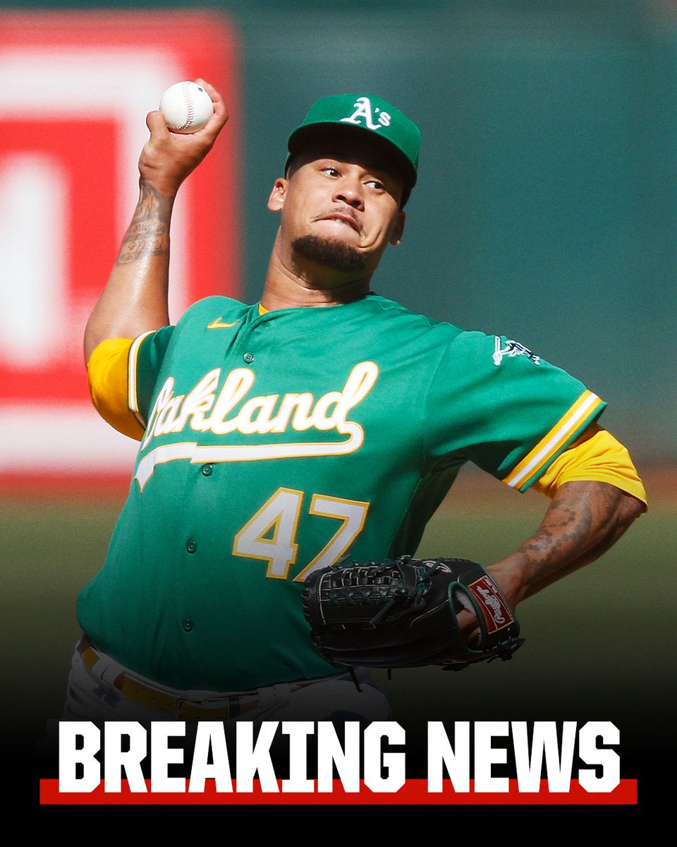 espn's tweet photo. Breaking: The Yankees are acquiring right-hander Frankie Montas from the Oakland A’s, sources tell @JeffPassan.

The trade was first reported by YES Network. https://t.co/jq36SIR5jE