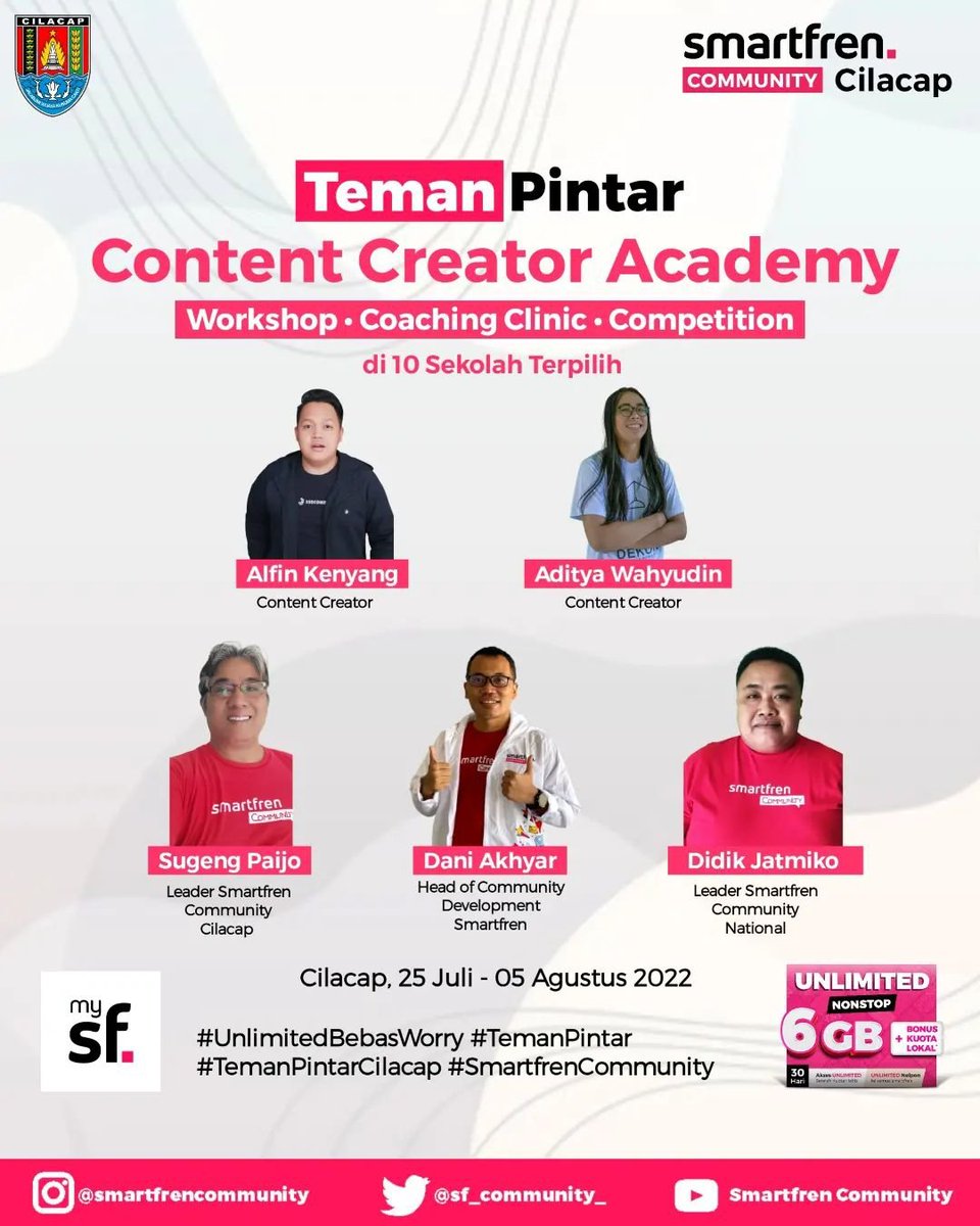 Yuk merapat kita ramaikaaan kegiatan Teman Pintar Smartfren Community #smartfren <a href="/SF_Community_/">Smartfren Community</a> <a href="/smartfrenworld/">SMARTFREN</a>