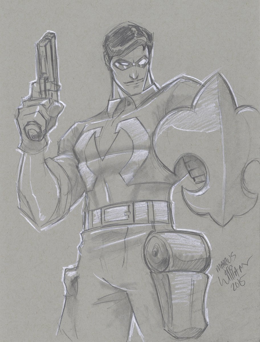 HumidPress's tweet photo. It's Sketchbook Jamabalaya time again! Here's Capitaine Cadien as drawn by Marcus Williams! https://t.co/g2Hhc1bX7a
