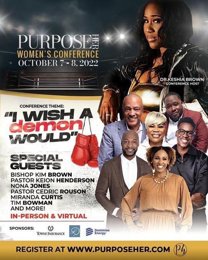 _danijohnson11's tweet photo. IT’S THAT TIME!! #PurposeHer is baaack for year 5! 

I wish a demon would! Grab you some 🥊 and let’s get ready to rumble with this devil. Registration is now open! @PurposeHer_ https://t.co/gxkNHuilJs
