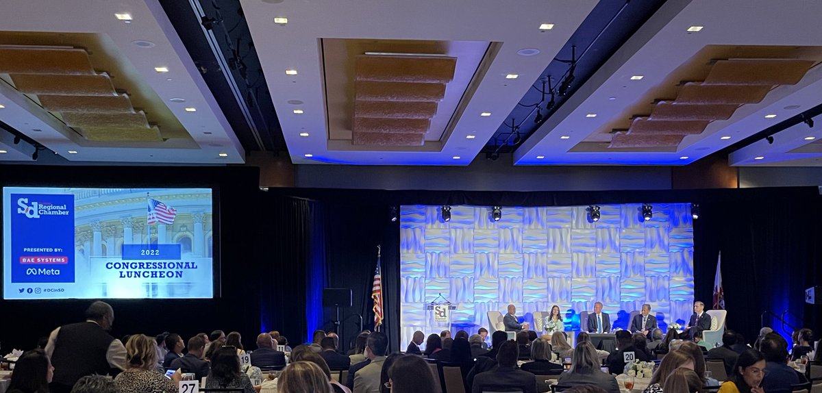 siddvivek's tweet photo. Kudos to @kenjbarnes1 for moderating a great session for @SDChamber’s Congressional Luncheon - you’re a natural! #DCinSD https://t.co/tJ9TK02MkC